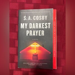 S.A. Cosby "My Darkest Prayer" Novel - Black & Red Cover